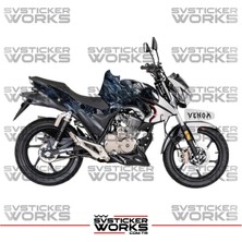 Mondial Drift L Kaplama Sticker Venom Design Motor Kaplama Modeli Hazır Kit Tüm Yıllar Uyumlu 