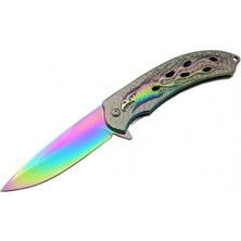 Marsilyan Kartal  Rainbowi Tk 21 cm Kamp / Outdoor Çakı  - Yarı Otomatik, Kemerlikli, Kutulu