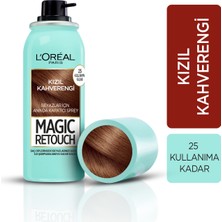 L'Oréal Paris Magic Retouch Kızıl Kahverengi Beyaz Dipleri Kapatıcı Sprey 99 ml Anında Etki
