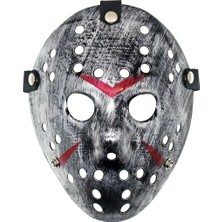 Timion    Jason Maskesi Hannibal Maskesi Metal Gümüş Renk 20X25 cm