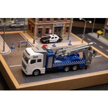 Farbu Oyuncak Güvenlik Temalı Çek Bırak Mekanizmalı Hareketli Kancalı Çekici Detaylı Oyuncak Iş Makinası