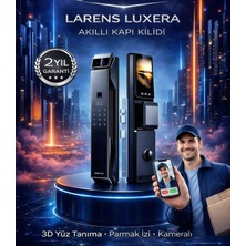 Larens Luxera X9 Pro Akıllı Kapı Kilidi – Yüz Tanıma, Parmak Izi, Şifre, Kart ve Tuya Uygulama Destekli