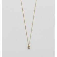 Mavika Jewellery 14K Gold Plated Dia Baget Kolye