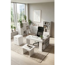 Robin Home Boston Ofis Çalışma Masası Ofis Büro Takımı Masa Sehpa Keson Kitaplık Dolap