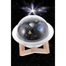 Marsilyan Hava Nemlendirici Projeksiyon Görünümlü USB Bağlantılı Aromaterapi