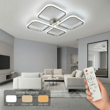 Avizego Nuvo LED Plafonyer Avize 3 Renk Kumandalı