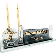 Sentez Masa Üstü İsimlik Doktor Tıp Logolu Masaüstü İsimlik Hastane Klinik Ofis Masa İsimliği Hediye