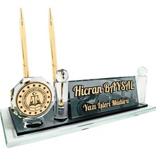 Sentez Masa Üstü İsimlik Adalet Bakanlığı Logolu Adliye Masaüstü İsimlik Ofis Masa İsimliği Hukuk Aksesuarı