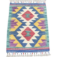 Zehra Abla Halı Yeni El Dokuma Benzersiz Cerit Yörükleri Meşhed Iran Yün Kilim 7240