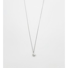 Mavika Jewellery White Gold Plated Işıltılı Kelebek Kolye