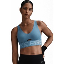 Nike Pro Indy Plunge-Support Bra Kadın Spor Bra Yeşil