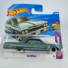 Hot Wheels 64 Impala 1:64 Ölçekli Araba Metal Malzeme ile Gerçekçi Detaylar İçerir