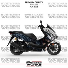 Honda Pcx Kaplama Sticker Venom Design Motor Kaplama Modeli Hazır Kit 2025 Uyumlu 