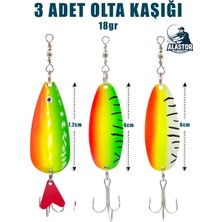 Alastor Suni Balık Yemi Olta Kaşığı 3 Adet Karışık Renk 18GR