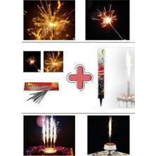 3b Trend 3b Trend Pasta Üstü 1 Adet Büyük & 10 Adet Küçük Myt Kutlamalar Için Işıltılı Pasta Süsü