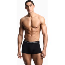 Emporio Armani Erkek Rahat Modal Kumaş Logo Imzalı Elastik Bel Bantlı Siyah Boxer EM000231 AF18894-UC001
