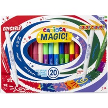 Carioca 41369 Sihirli Keçeli Boya Kalemi 20’li Silinebilen+Renk Değiştiren