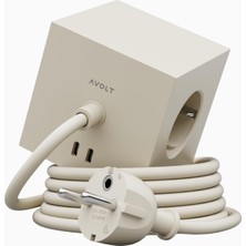 Avolt Square 1 Usb-C & USB Manyetik Tasarım Priz Çoklayıcı