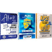 Yediiklim Yayınları 2026 Ales Sözel-Sayısal Yetenek Tamamı Çözümlü Süper 5`li Deneme-Çözümlü Son 6 Sınav Çıkmış Sorular