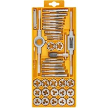 Moonshop 40 Parça Pafta Kılavuz Seti, 40 Parçalı Premium Kılavuz ve Kalıp Seti