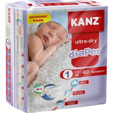 Kanz Bebek Bezi Yenidoğan 2-5 kg / 40 Adet - Ekonomik Paket 1 Numara