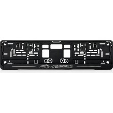 Mega Oto Market Çıta Montajlı K.atatürk Baskılı Siyah Plaka Altlığı 1 Çift