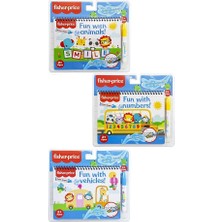 Göztepe Toys Fisher Price 3lü Set Fisher Price Araçlar Hayvanlar Sayılar Sihirli Boyama Kitabı Water Painting