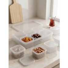 Miabella Home 7 Parça Kahvaltılık Seti, Sızdırmaz Kapaklı,saklama Kabı, Çerezlik, Kahvaltılık