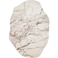 Eko Halı Utopia UTP12 Cream Grey Özel Amorf Tasarımlı Modern Sık Dokuma Viskon Halı