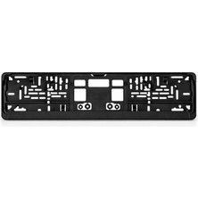 Mega Oto Market Çıtçıtlı Siyah Plaka Altlığı 1 Çift