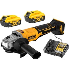 Dewalt DCG408P2 18V 5.0AH Çift Akülü Kömürsüz 125MM Avuç Taşlama (Karton Kutulu)