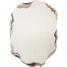 Eko Halı Utopia UTP10 Cream Gold Özel Amorf Tasarımlı Modern Sık Dokuma Viskon Halı