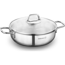 Korkmaz A 1658 Perla Derin Tencere 24 x 6.5 cm Çelik Kaplama ile Şık Tasarım