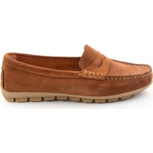 Bambi Taba Hakiki Deri Kadın Loafer Ayakkabı K01680000102
