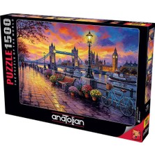 Anatolian 1500 Parça Tower Bridge II Puzzle Eğlenceli Tasarım ile Her Yaş İçin Zeka Geliştirici