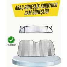 Uslucan Alışveriş Metalize Reflektörlü Katlanabilir Araç Güneşliği – Yüksek Performanslı Isı ve Uv Koruması