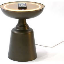 Missidea Aura  Green   Kablosuz Şarjlı LED Işıklı Akıllı Yan Sehpa