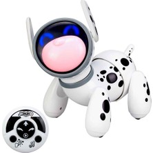 Silverlit Sesli ve Işıklı Uzaktan Kumandalı Interaktif Robot Köpek Jiggo - Beyaz