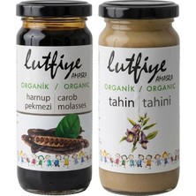 2li Set Lutfiye Organik Keçiboynuzu Pekmezi 280 gr + Lutfiye Organik Tahin 230 gr