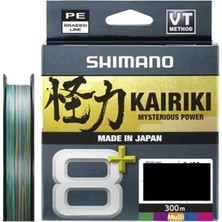 Shimano Misina Kairiki 8+ 300M Multi Color Ip Misina