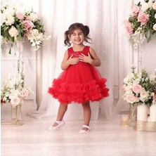 Ahsenim Bebe Pul Payet Kabarık Bebek Abiye Elbise
