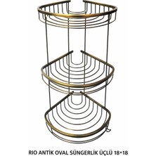 Onno Rıo Antik Oval Süngerlik Üçlü 18*18