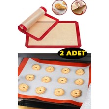 Homeyandlovey 2 Adet 30X40 Fırınlanabilir Yıkanabilir Kendinden Yağlı Silikon Pişirme