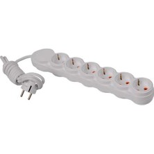 Pelsan Belek 6'lı Grup Priz 3 Metre Kablolu