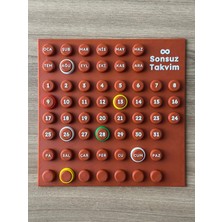 Marsis Design Sonsuz Takvim | Masa ve Özel Gün Takvimi | 20 x 20 cm