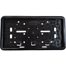 Uslucan Alışveriş Çerçeveli Motosiklet Plakalık Plaka Altlığı Siyah 26X17CM 1 Adet