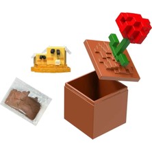 Minecraft Mini Mode Figürlü Sürpriz Paket HTK99 - Kırmızı Çiçek JKF69