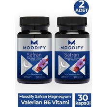 Moodify Safran Magnezyum Valerian B6 Vitamin 30 Kapsül 2 Adet
