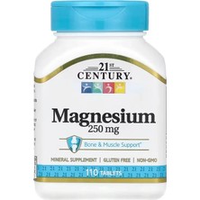 21ST Century Magnesium Minerals Bone & Muscle Support 250 Mg 110 Tablet