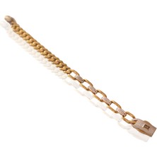 Adil İdil Kuyumculuk 14 Ayar Altın Taşlı Gurmet Bileklik